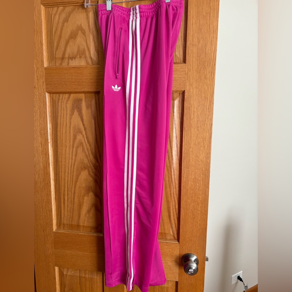 Adidas Pink Athletic track Pants